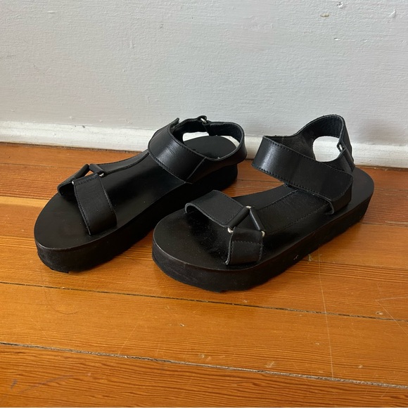 Leather strappy sandals - MKT studios - Picture 2 of 4